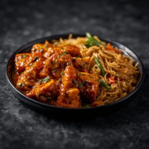 Chilli Paneer with Veg Noodles