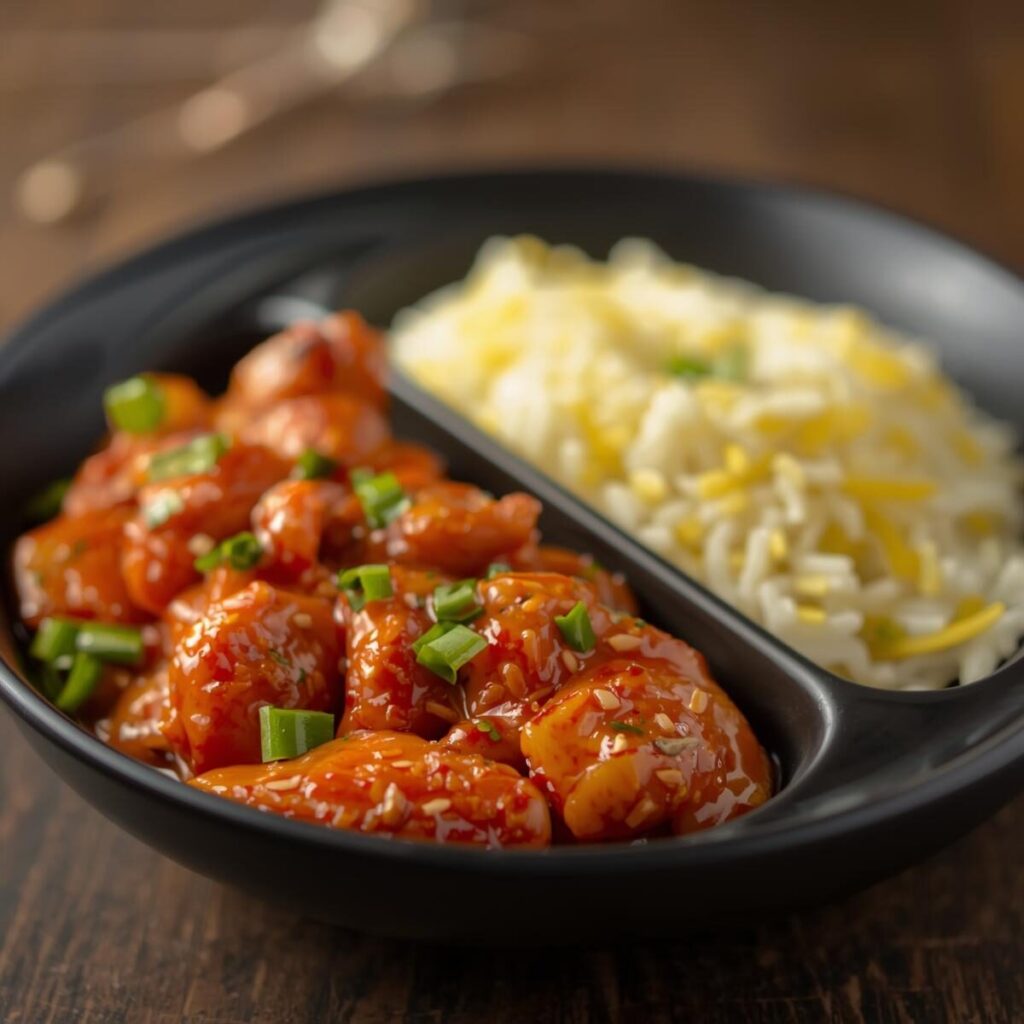 Chilli Chicken with Fried Rice